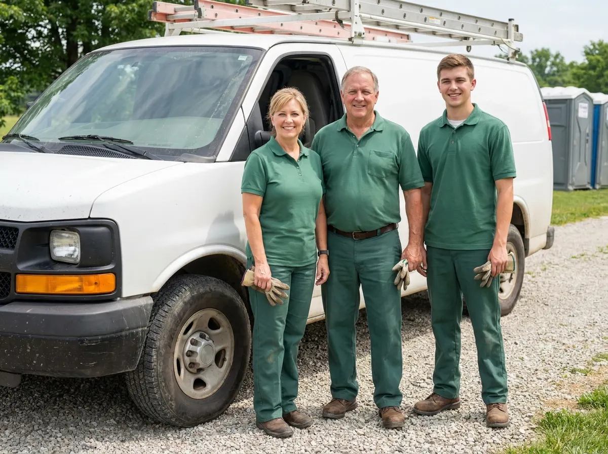 Blue Oak Porta Potty portable toilet rentals team in Alexandria, KY